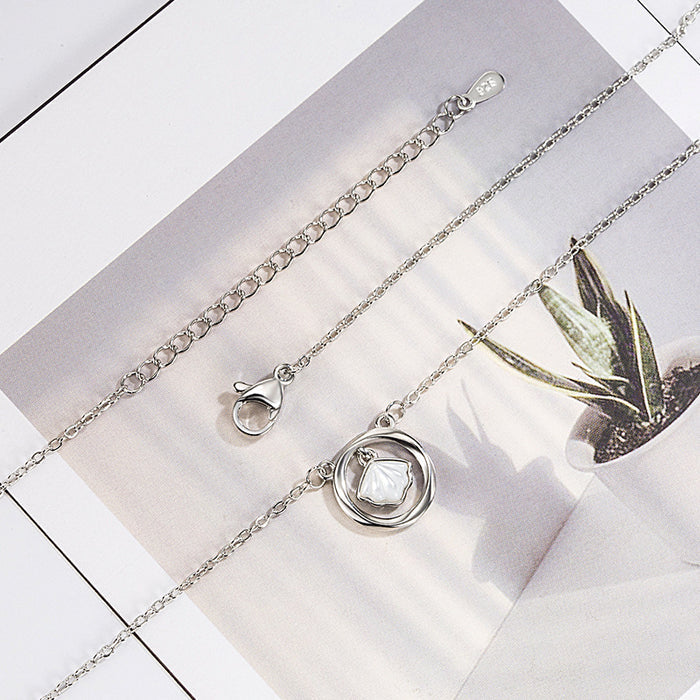 N2507 - Shell clavicle chain necklace