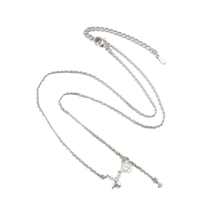 N2513 - Camellia Butterfly Necklace