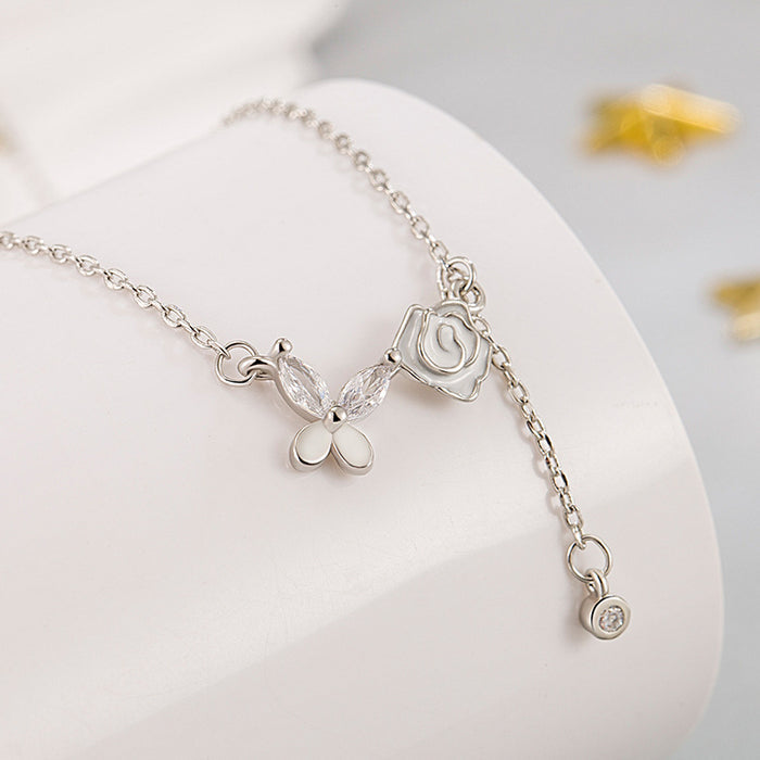 N2513 - Camellia Butterfly Necklace