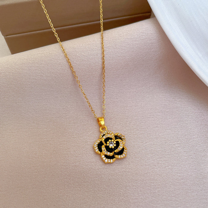 N2520 - Camellia temperament Necklace