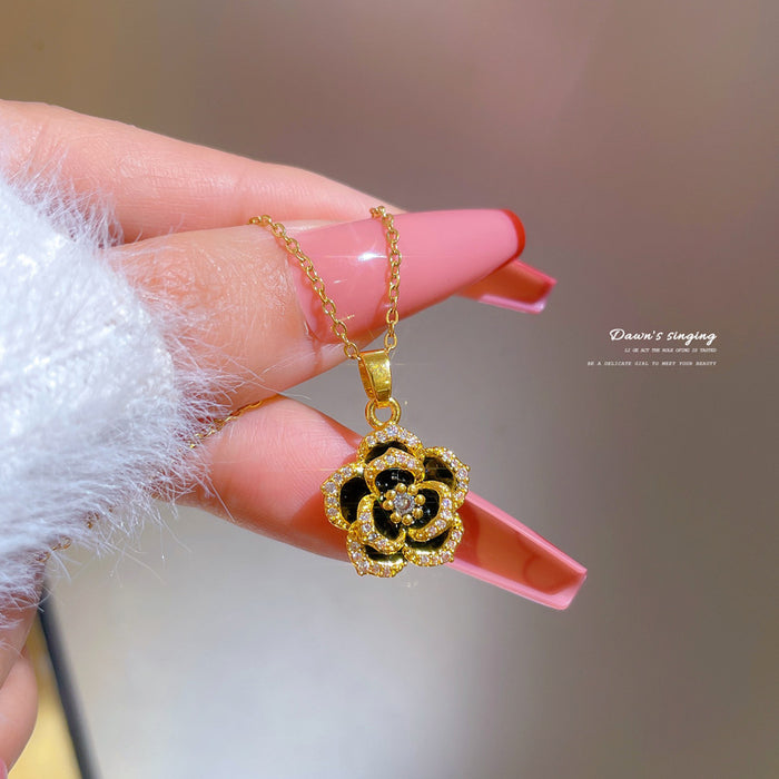 N2520 - Camellia temperament Necklace