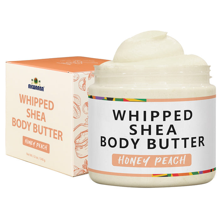 NEW Whipped Shea Body Butter (Honey Peach Scent) 12 oz