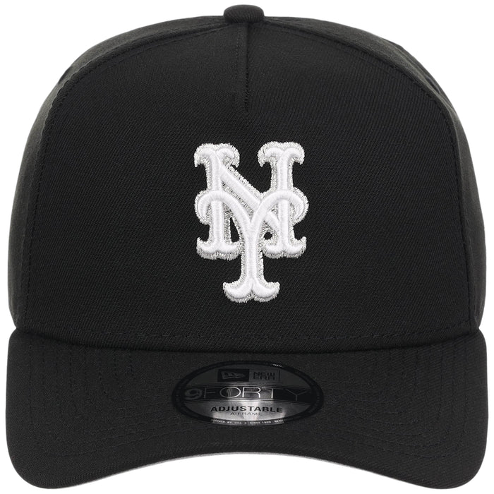 New York Mets MLB Black x White FASHION CORE New Era 9FORTY A-Frame