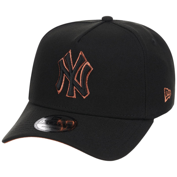 New York Yankees MLB Black x Rust FASHION CORE New Era 9FORTY A-Frame