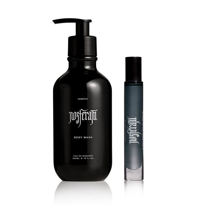 Nosferatu Body Wash and rollerball perfume