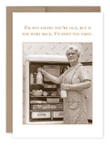 Not Saying Birthday Card