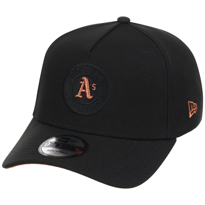 Oakland Athletics MLB Black x Rust FASHION CORE New Era 9FORTY A-Frame