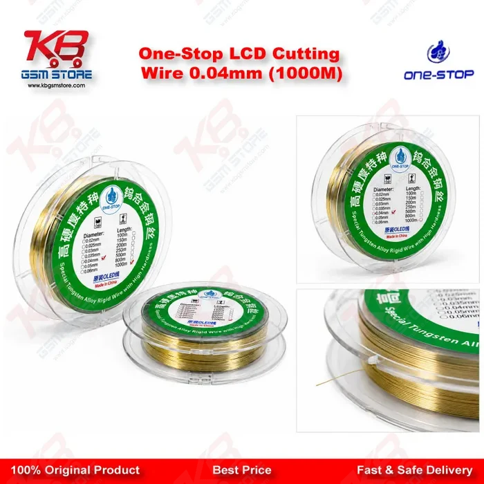 One-Stop LCD Cutting Wire 0.04mm (1000M)