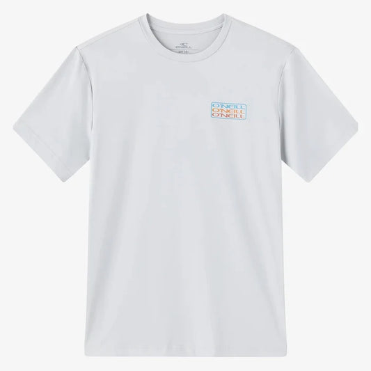 Oneill Men's Triple Stack UPF SS RASH GUARD TEE - Light Grey Rashguard Sun Protection