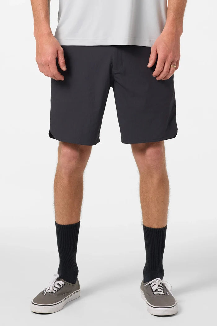 Oneill TRVLR Halfback Elastic Waist 18" Shorts - Black Mens Shorts