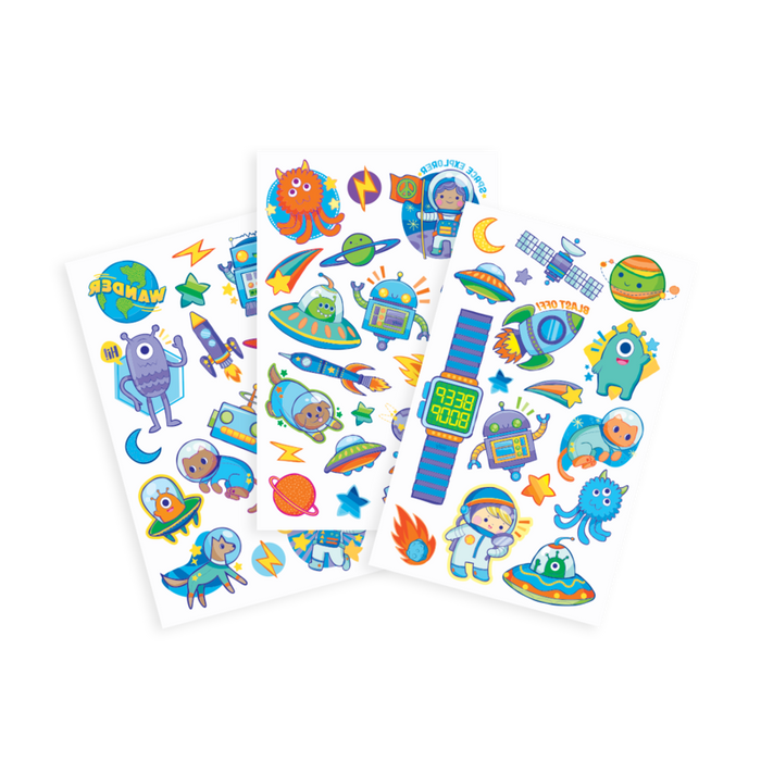 Ooly Tattoo-Palooza Temporary Tattoos - Space Explorer