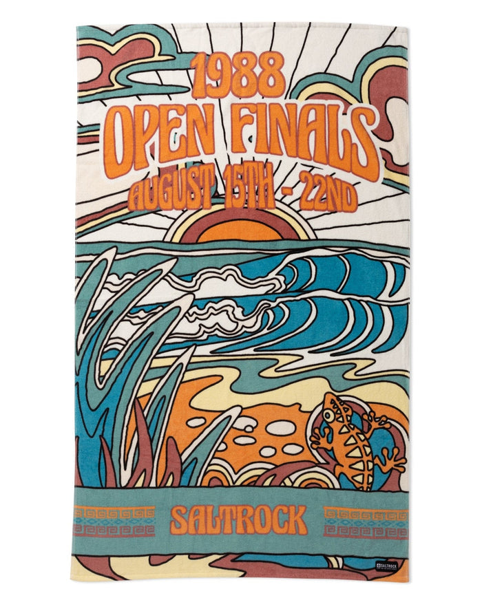 Open Finals Beach Towel in Light Blue