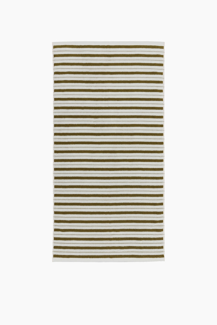 Organic Cotton Lake House Stripe Towels | Caper & Chalk