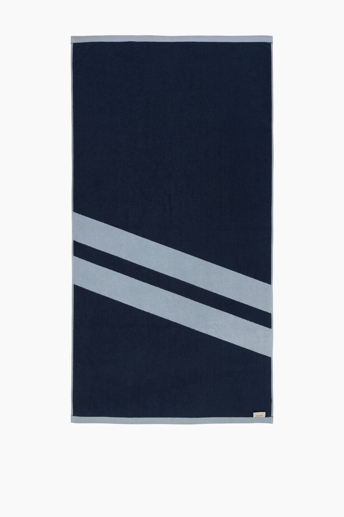 Organic Cotton Linear Towels | Ink & Sky