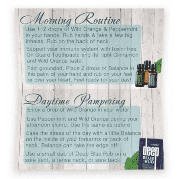 Pampered with doTERRA Sampling Kit at Your Oil Tools