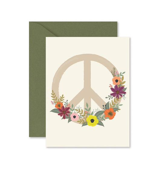 Peace Flower Greeting Card - Olita Gifts & Goods