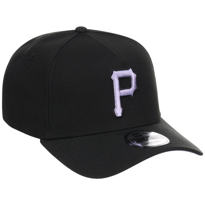 Pittsburgh Pirates MLB Black x Lavender FASHION CORE New Era 9FORTY A-Frame