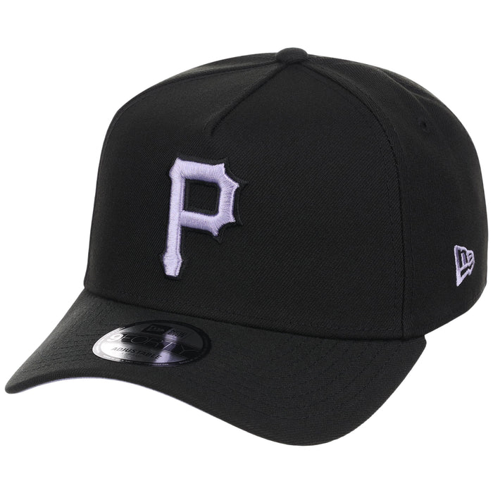 Pittsburgh Pirates MLB Black x Lavender FASHION CORE New Era 9FORTY A-Frame