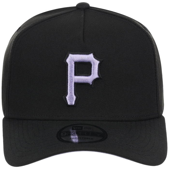 Pittsburgh Pirates MLB Black x Lavender FASHION CORE New Era 9FORTY A-Frame