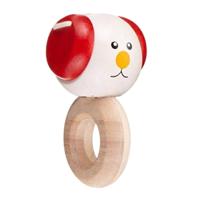 Plan Toys Floppy-Eared Dog Wooden Rattle