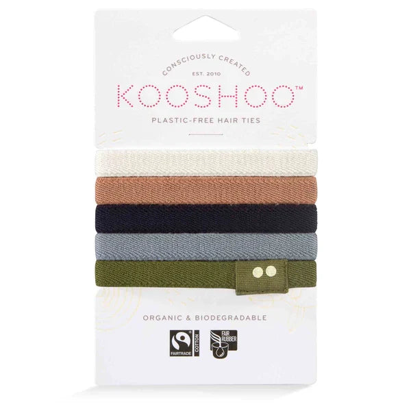 Plastic Free Hair Ties FLAT