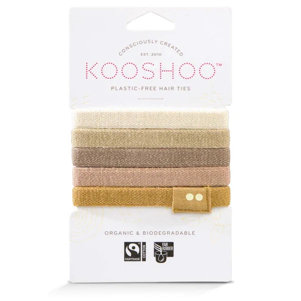 Plastic Free Hair Ties FLAT