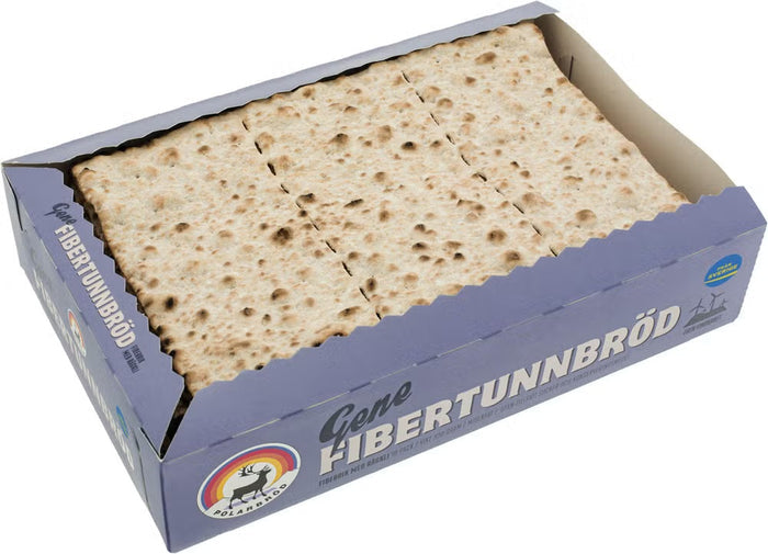 Polarbröd Fibertunnbröd Gene 330g (11.64 oz) – Authentic Swedish Fiber-Rich Crisp Thin Bread