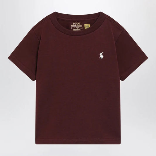 Polo Ralph Lauren - Dark burgundy short-sleeved T-shirt Brand S