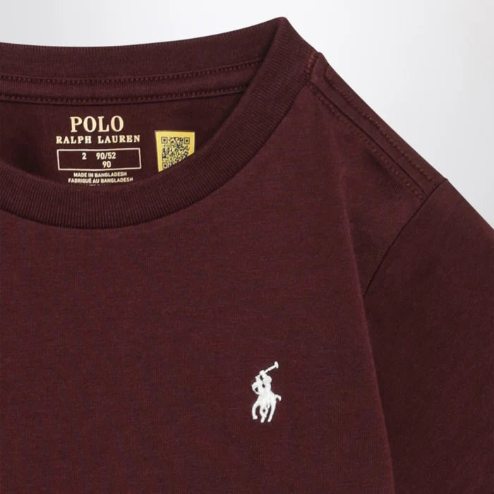 Polo Ralph Lauren - Dark burgundy short-sleeved T-shirt