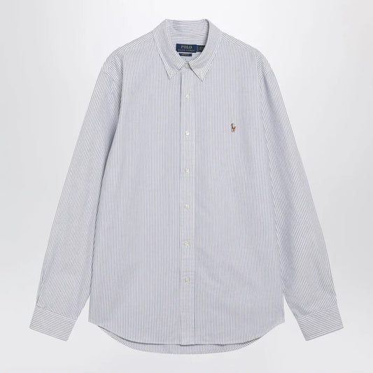Polo Ralph Lauren - Light blue/white striped Oxford Custom-Fit shirt