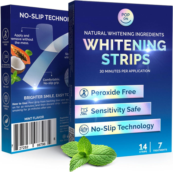 Pop On Teeth Whitening Strips for Sensitive Teeth and Gums