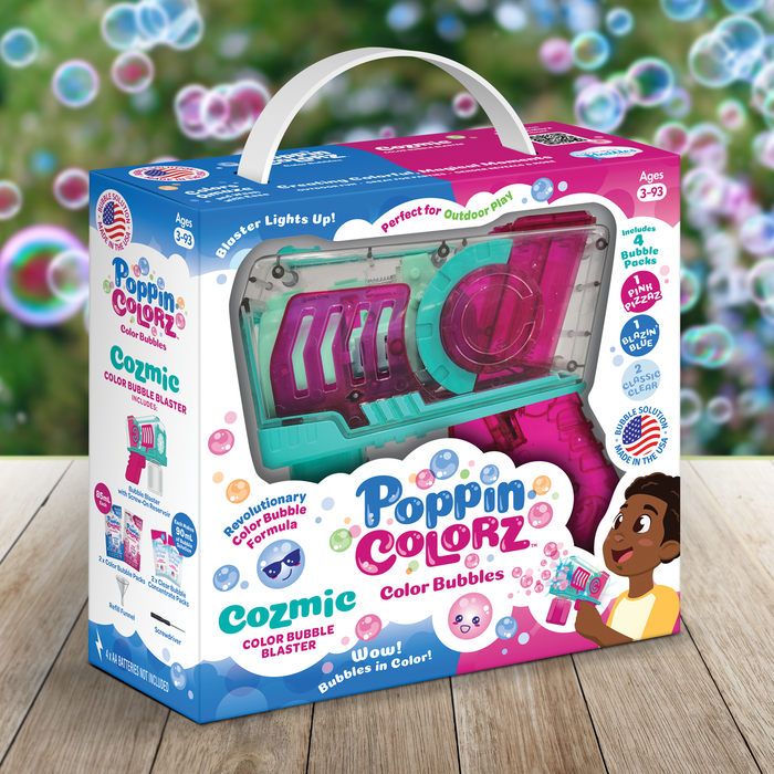 PoppinColorz Cozmic Bubble Blaster - Olita Gifts & Goods