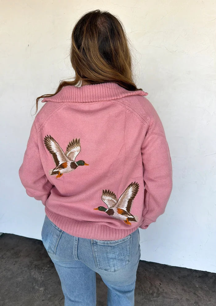 PREORDER: Field & Stable Embroidered Quarter Zip Pullover // eta October