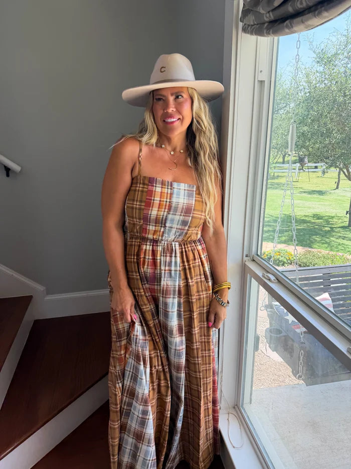 PREORDER: The Ashford Plaid Maxi Dress // eta October