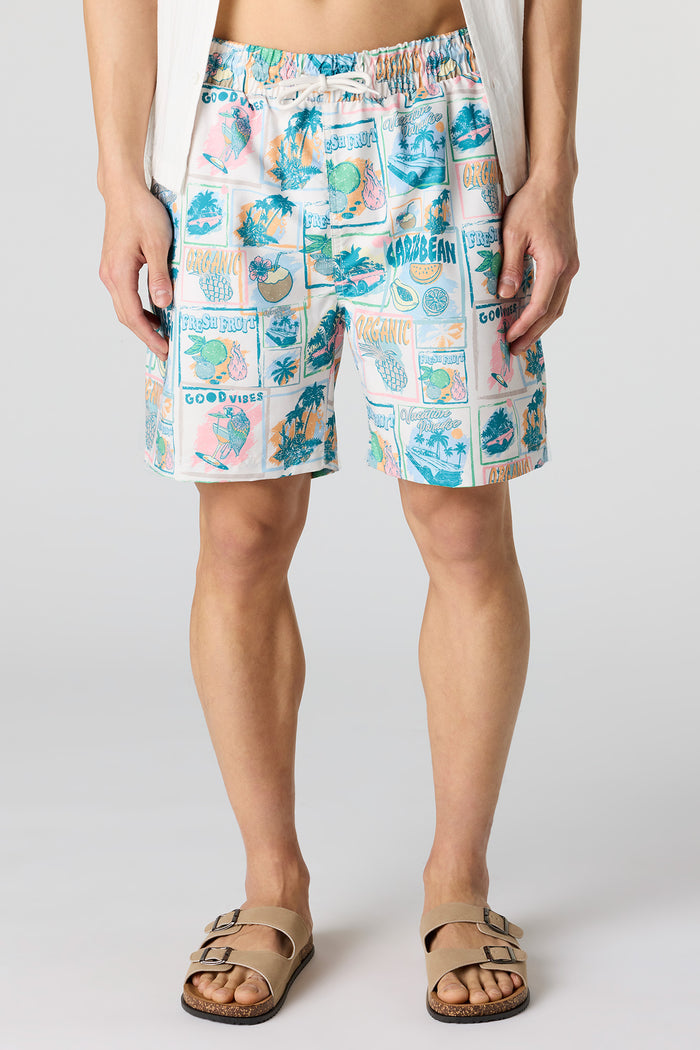 Printed Swim Short