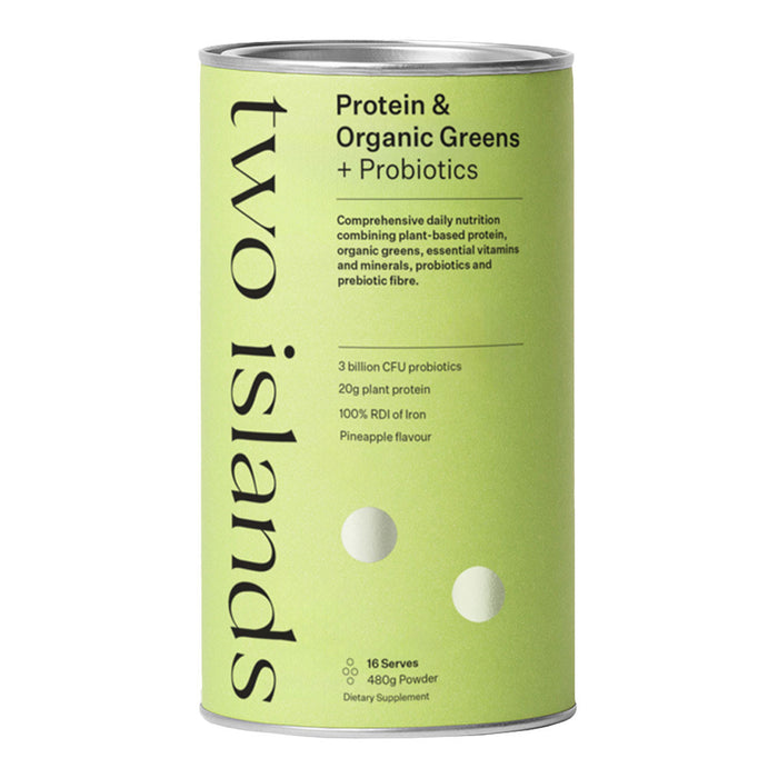 Two Islands Protein & Organic Greens + Probiotics _1