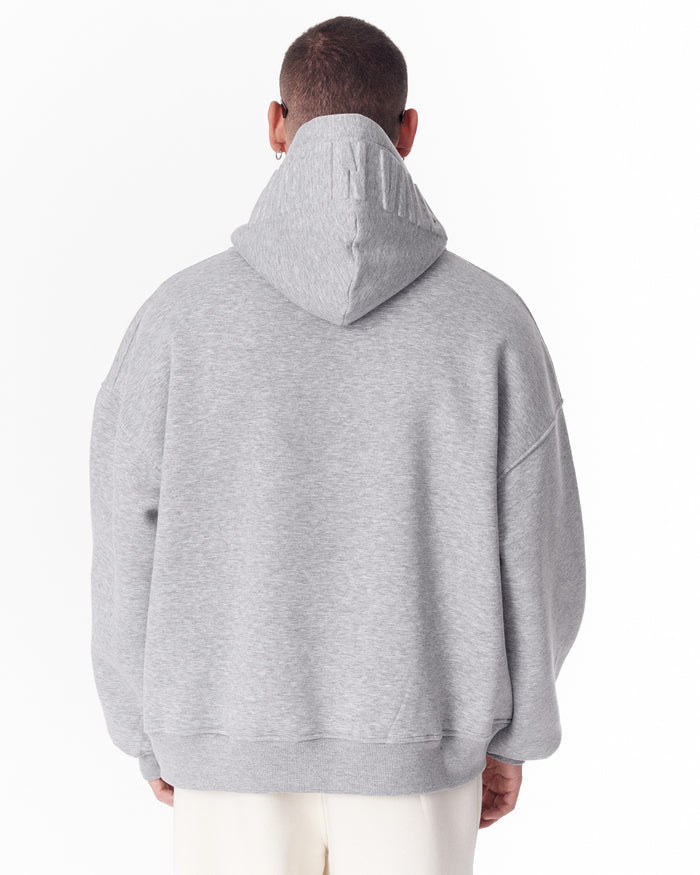 Puff Hood Oversized Gray Hoodie (7)
