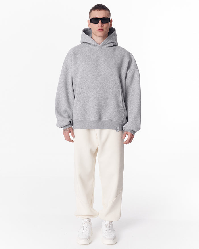Puff Hood Oversized Gray Hoodie (8)