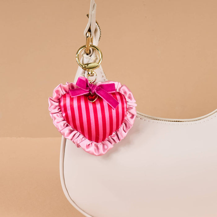 Puffy Heart Bag Charm-Heartthrob
