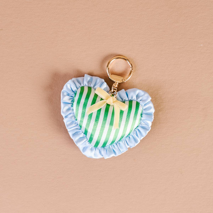Puffy Heart Bag Charm–Cool Crush