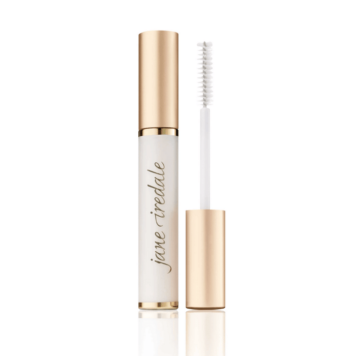 Purelash Lash Extender & Conditioner | Jane Iredale in a sleek frosted tube with gold cap and applicator wand designed to nourish and enhance eyelashes for a natural, healthy look.
