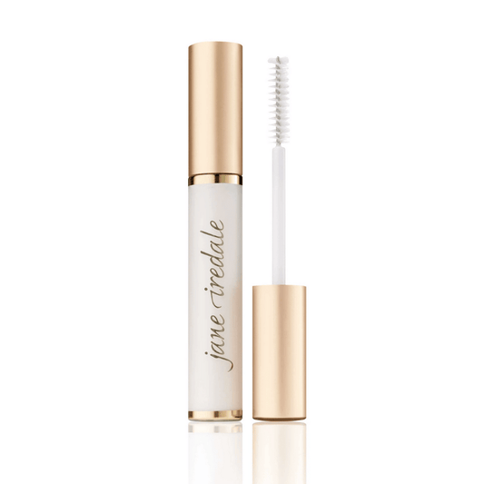 Purelash Lash Extender & Conditioner | Jane Iredale in a sleek frosted tube with gold cap and applicator wand designed to nourish and enhance eyelashes for a natural, healthy look.