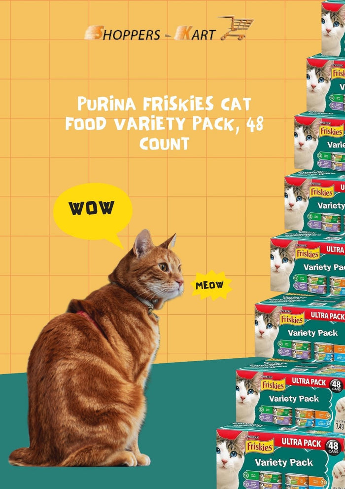 Purina Friskies Tuna Flavour Cat Food - 4 Flavors, 100% Balanced Nutrition - 48 Servings - Shoppers-kart.com