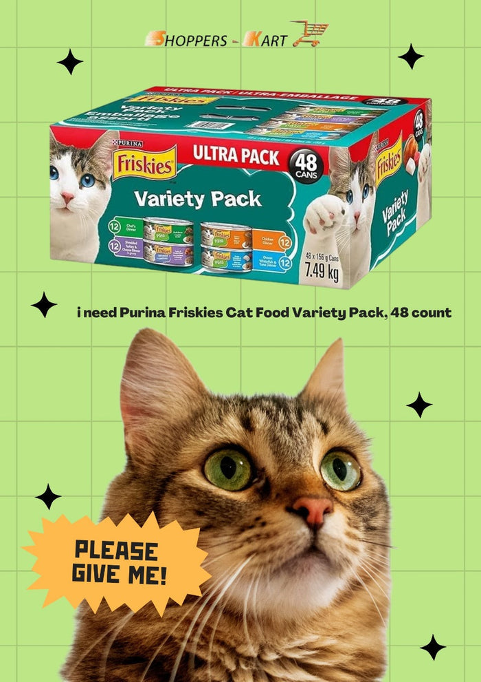 Purina Friskies Tuna Flavour Cat Food - 4 Flavors, 100% Balanced Nutrition - 48 Servings - Shoppers-kart.com