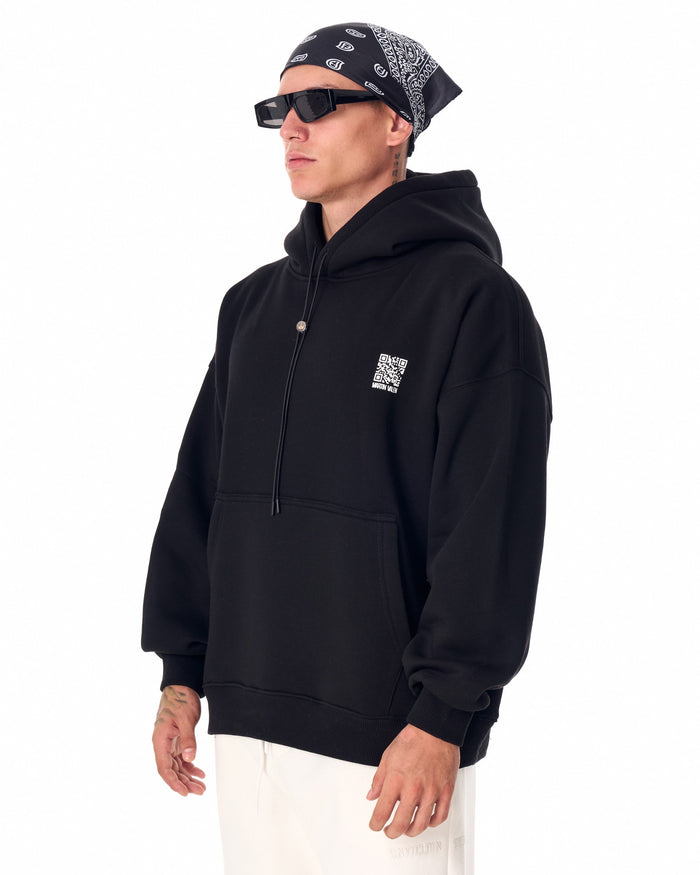 QR Hoodie in Black (5)