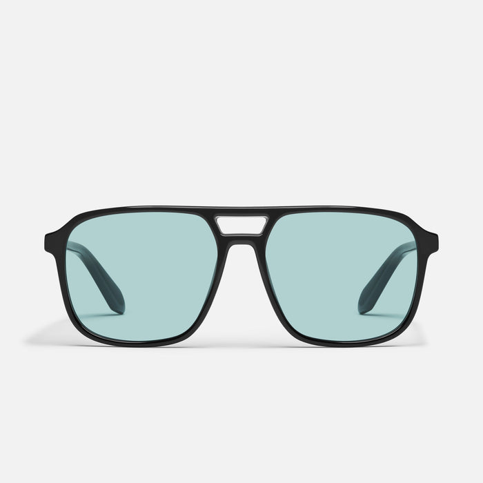 QUAY On The Fly Sunglasses - black/aqua