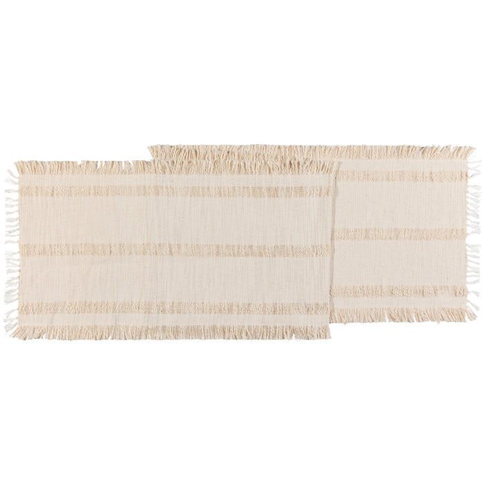 Ravel Table Runner - Ivory