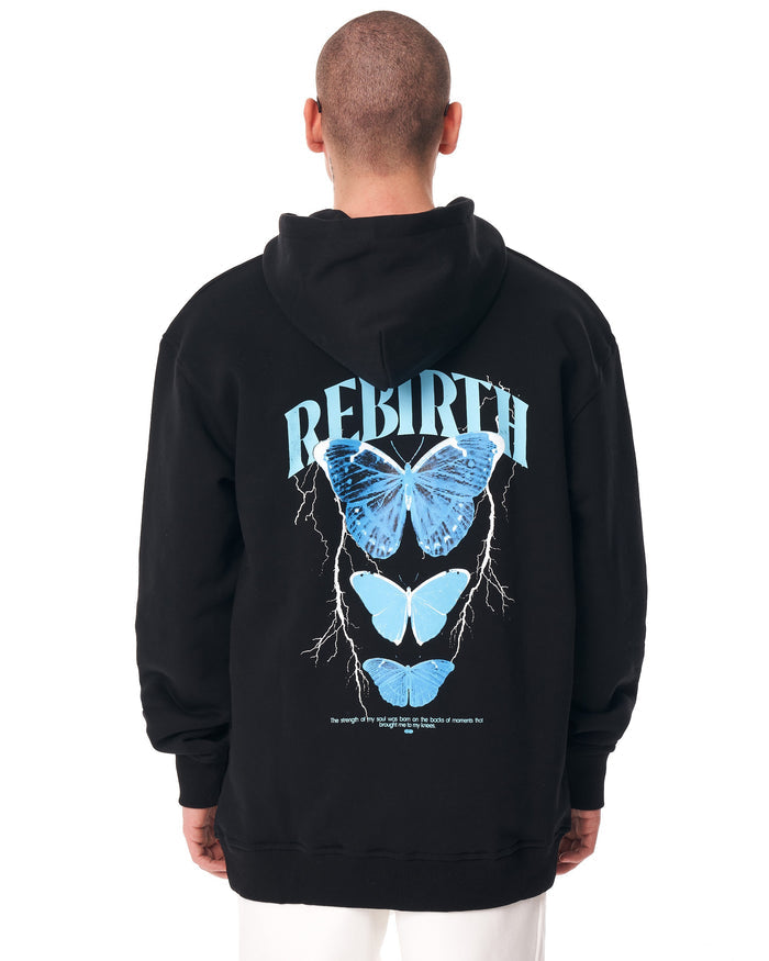 Rebirth Blue 3D Printed Oversized Black Hoodie (2)