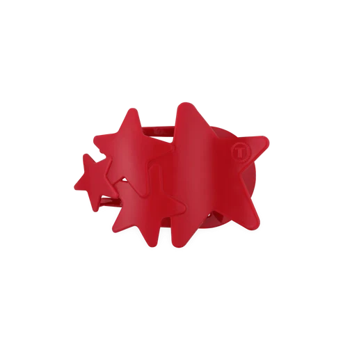 Red Shooting Star Flat Hair Clip