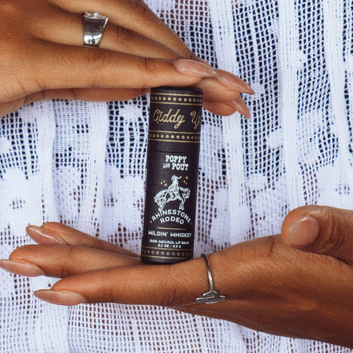 Rhinestone Rodeo Wildin Whiskey Lip Balm